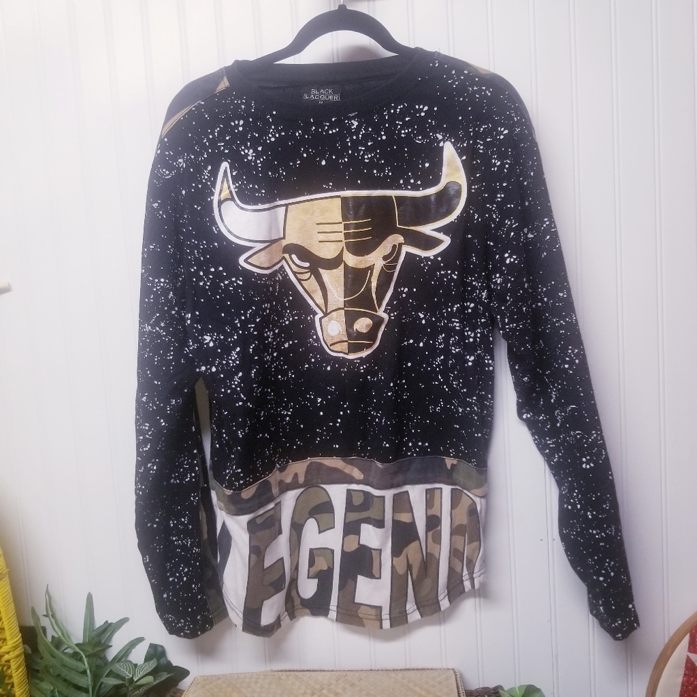 Chicago Bulls Camo long sleeve tee shirt
